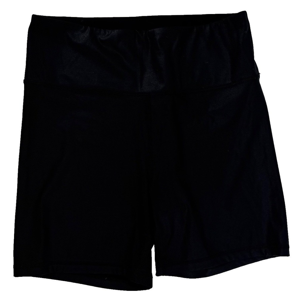 CRZ Yoga Black Biker Shorts Women's XL 14 High Rise Compression Athletic
